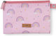 Saro Rainbow Σχολική Θήκη Φαγητού 1lt Ροζ 14.5x21.5cm