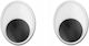 Meyco Oval Ochi de artizanat 100buc în White Culoare