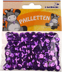 I-Mondi Craft Sequin Purple 9mm 15gr