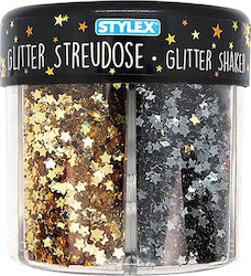 Stylex Creative Multicolour Glitter Gold Dust in Shaker Jar