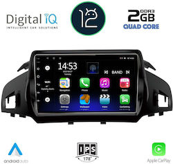 Digital IQ Car-Audiosystem für Ford Kuga / C-Max 2013> (Bluetooth/AUX/WiFi/GPS/Apple-Carplay) mit Touchscreen 9"