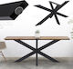 ML-Design Tischständer aus Metall in Schwarz Farbe 78x71x120cm