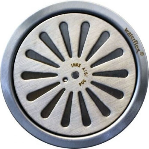 PoolStar Pop Up Stainless Steel Rack Floor with Diameter 100mm Silver