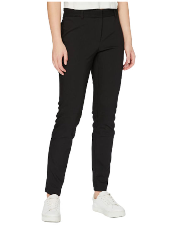 Naf Naf Women's Fabric Trousers in Slim Fit Black