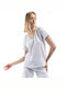 Target Women's Athletic T-shirt with V Neckline White