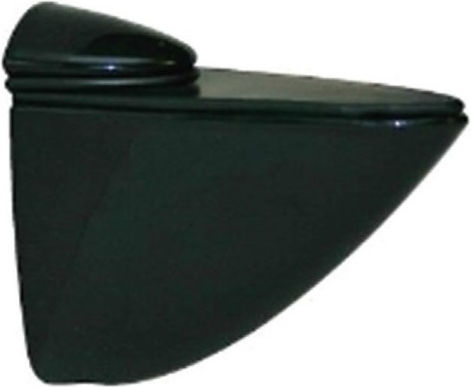 Finetto Στήριγμα Ραφιού από Ξύλο σε Μαύρο Χρώμα 55x45mm 243-5023#50BLA