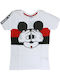 Tricou pentru copii Roșu Mickey