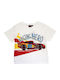 Kinder-T-Shirt Weiß Cars