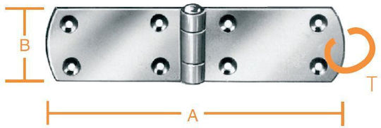 Vormann Galvanized Furniture Hinge