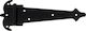 Amig Metallic Cabinet Hinge T Shaped Μαύρο
