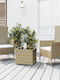 Garden & Outdoor Furniture Sets Living Room Set Pieces Beige with Pillows