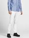MARCO Chino Elastic Trousers In Slim Fit White