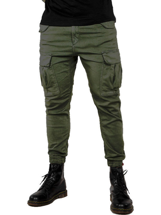 Alpha Industries Elastic Khaki Cargo Trousers
