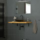 ML-Design Heavy-Duty Metallic Corner Shelf Black 350x150mm 490006971