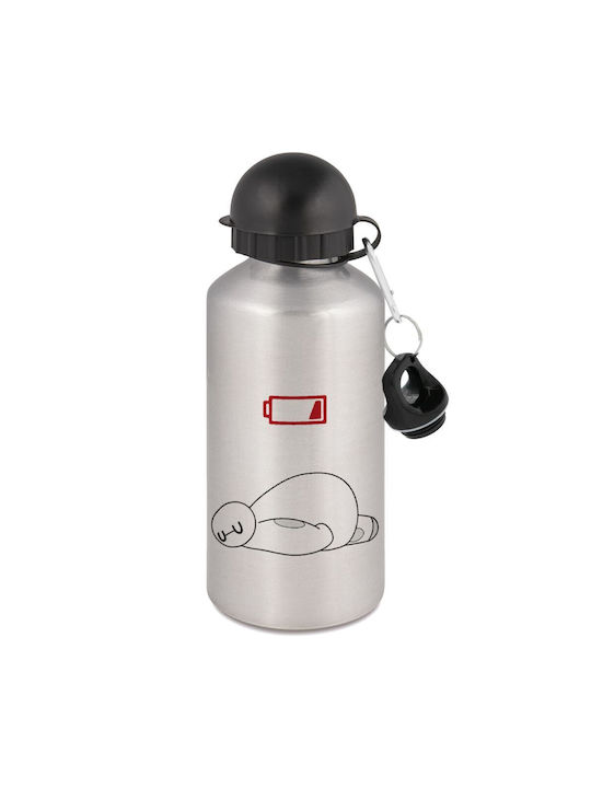 Koupakoupa Baymax Παγούρι Αλουμινίου 500ml Γκρι