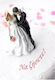 001 Greeting Card Wedding 12x17cm in White Color