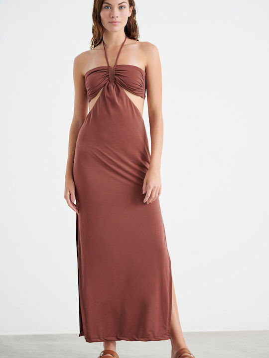 SugarFree Summer Maxi Dress Brown