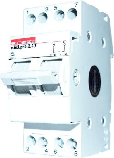 Redled E.NEXT Μεταγωγικός Διακόπτης Ράγας 230V