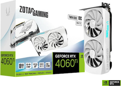 Zotac GeForce RTX 4060 Ti 8GB GDDR6 Twin Edge OC White Edition Placă Grafică