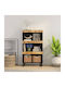 Cabinet Floor Black 60x33x107cm