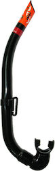 Tusa Black Snorkel with Silicone Mouthpiece