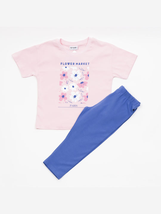 Trax Kinder Set mit Leggings Sommer 2Stück Rosa