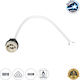 GloboStar Power Socket with Socket GU10 in White color Set 1pcs 60499