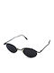 Karl Lagerfeld Unisex Sunglasses with Gray Metal Frame and Black Lens 4135 04 C3