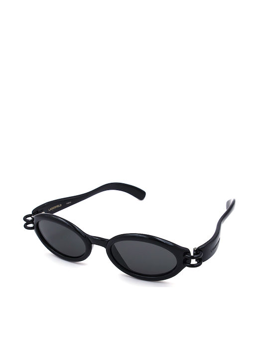 Karl Lagerfeld Women's Sunglasses with Black Plastic Frame and Black Lens 4132 01 C3
