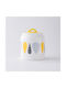Melina's Collection Vaza Uz General cu capac ermetic Ceramică Alb 750ml