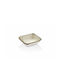 By Bone Serving Bowl Square made of Porcelain Beige 10x11cm