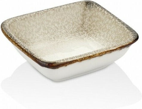 By Bone Servierschüssel Platz aus Porzellan Beige 10x11cm