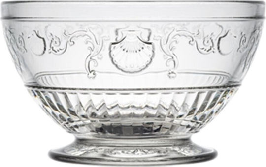 Dinox Ice Cream Serving Bowl Round Glass White with Diameter 10.5cm