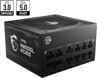 MSI MAG A850GL PCIE5 850W Black Computer Power Supply Full Modular 80 Plus Gold