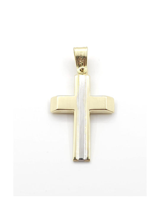 Filva Oro Herren Gold Kreuz 14K mit Kette