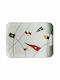 Marine Business Plastic Dreptunghiular Tavă de Servire cu Mânere în Culoare Alb 40x30cm 12012 1buc