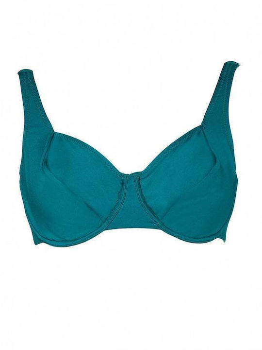 Bluepoint Bikini Bra Solids Green