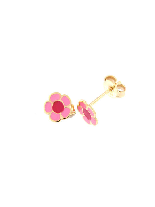 Ηώς Gold Studs Kids Earrings 9K