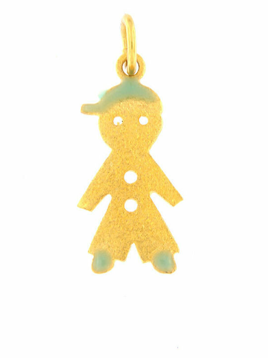 Ios Kids Pendant Family in Gold 14K