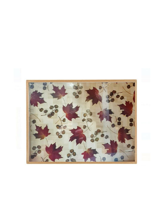 Mulex Holz Rechteckig Serviertablett in Weiß Farbe 40x40cm SD-1798 1Stück