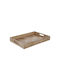 Butlers Wooden Rectangular Serving Tray with Handles in Brown Color 46x31cm 1pcs