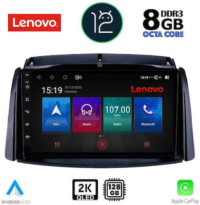 Lenovo Sistem Audio Auto pentru Renault Koleos 2006-2016 (Bluetooth/USB/AUX/WiFi/GPS/Apple-Carplay) cu Ecran Tactil 9"