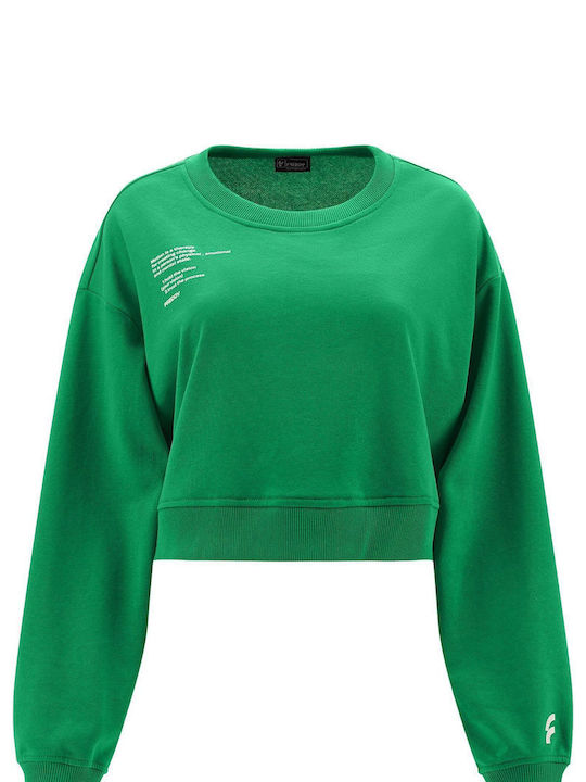 Freddy Women's Cropped Sweatshirt Green