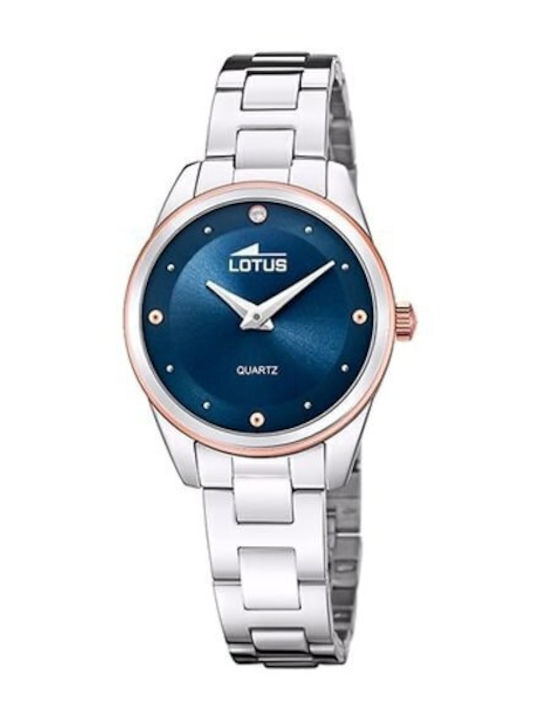 Lotus Watches Ceas Barbati 31mm Baterie cu Brățară din Metal Argintie