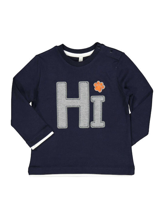Kids' Shirt Long Sleeve Navy Blue