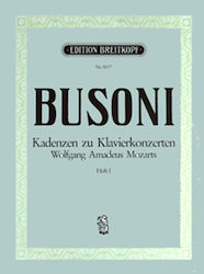 Breitkopf & Hartel Busoni - Mozart Kadenzen Band I N.8577 Sheet Music for Piano