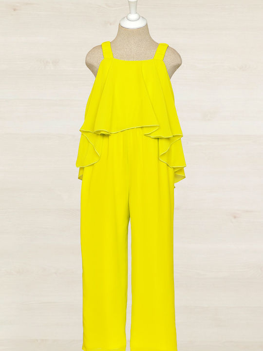 Abel & Lula Girls Jumpsuit Yellow