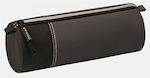 Brunnen Pencil Case Barrel with 2 Compartments Gray