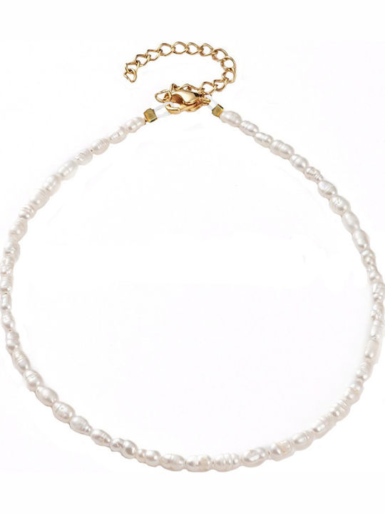 Theodora's Jewellery Επιχρυσωμένο Βραχιόλι Ποδιού από Ατσάλι