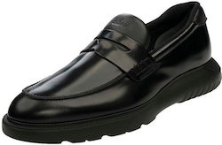 Hogan Δερμάτινα Ανδρικά Loafers σε Μαύρο Χρώμα
